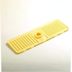 UUbik Sink Faucet Absorbing Mat,Kitchen Sink Splash Guard Longer Silicone Sink Faucet Mat,Silicone Sink Faucet Mat for Dish Soap Sponge Holder for Bathroom (Yellow,16.5x5.5 Inch)