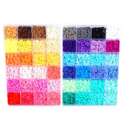 Carporay 6000Pcs Polymer Clay Beads for Jewelry Making, 48 Colors 6mm Flat Heishi Beads for Bracelet Earrings Necklace Ring Anklet DIY Craft