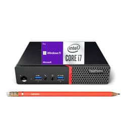 Lenovo ThinkCentre M700 Tiny Business Desktop PC, Intel Quad Core i7-6700, 16G DDR4, 512G SSD, WiFi, Keyboard & Mouse, 2 DisplayPort, Windows 11 Pro (Renewed)