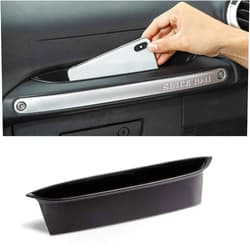 Savadicar GrabTray Passenger Storage Tray Organizer Grab Handle Accessory Box for 2011-2018 Jeep Wrangler JK JKU 2/4 Door, Interior Accessories, Black