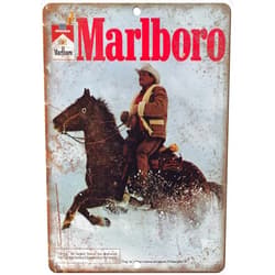 Dafony GCOCL Marlboro Man Cowboy Tin Sign Vintage Wall Poster Retro Iron Painting Metal Plaque Sheet for Bar Cafe Garage Home Gift Birthday Wedding