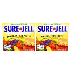 SURE-JELL Sure Jell Premium Fruit Pectin For Homemade Jams And Jellies, 100% Natural, 1.75 Ounce (Pack of 2)
