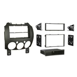Metra Electronics 99-7518B Single/Double DIN Dash Installation Kit for 2007-Up Mazda 2 Vehicles, Black