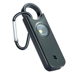 TIPSEAN Personal Safety Alarm - 135dB Ultra Loud Siren with LED Strobe Light, USB-C Rechargeable, Compact Keychain Alarm for Women/Men, Emergency Flashlight & Vibration Alert(Black)