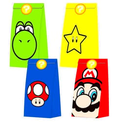 BCHOCKS 28 PCS Game Theme Birthday Party Candy Gift Bags for Super Bros Mario Party Supplies Birthday Party Decorations - Party Favor Goody Treat Candy Bags for Game Kids Adults Birthday Party Decor