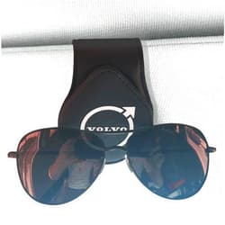 ABSWER Sunglasses Holder for Volvo Car Visor Leather Eyeglasses Hanger Mount Sunglass Clip for XC40/60/90 V60/90 S60/90 Car Accessories
