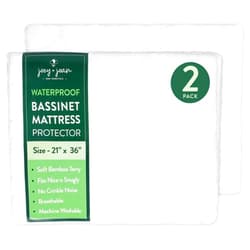 Joey + Joan Waterproof Bassinet Mattress Pad Cover for Large 21