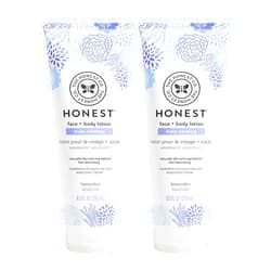 The Company The Honest Company Truly Calming Face + Body Lotion - Lavender Essential Oils & Chamomile - 8.5 Fl Oz Pack of 2