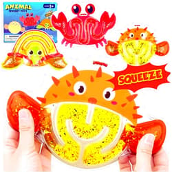 Demilong Autism Sensory Toys for Kids: 3 Pack Fidget Toy Sensory Tube Filled with Colorful Goo, Glitter - Animal Sensory Toys for Kids with Autism - Goodie Bag Stuffers, Fidgets for Classroom, kids Prizes