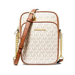 Michael Michael Kors Jet Set Travel Medium Logo Chain Crossbody Flight Bag