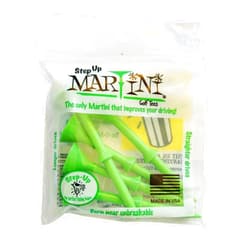 MARTINI Step-Up Golf Tees - Virtually Unbreakable Durable 3 1/4 Inch Plastic Tees (5 Pack)