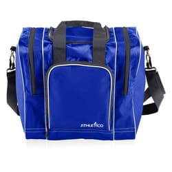 Athletico Bowling Bag for Single Ball - Single Ball Tote Bag With Padded Ball Holder - Fits a Single Pair of Bowling Shoes Up to Mens Size 14