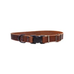 Euro-Dog Celtic Leather Dog Collar - Heavy Duty, Adjustable, Comfortable & Stylish - Unique Celtic Fire & Water Rune Design - X-Small, Chocolate