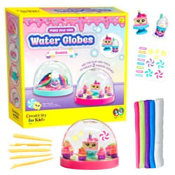 Creativity for Kids Make Your Own Water Globes: Sweets Kit | Sculpt, Decorate & Shake 2 DIY Snow Globes | Fun & Mess-Free Craft Kit for Girls | Encourages Sensory Play & Fine Motor Skills (Ages 6+)