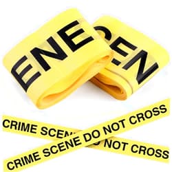 TaoBary 100 ft Crime Scene Tape Caution Barricade Tape Halloween 2 Rolls Tearable Warning Tape Safety Tape Bright Yellow for Christmas Wedding Party Indoor Decor Crime Scene Prop(Crime Scene)