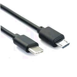 Ienza 3FT USB C to Micro USB Data & Charge Cable - Micro for Old/Phones, Smartphones, Cameras, Headphones, USB C Compatible with MacBook, iPhone 15, Samsung, LG, Moto, PC/Laptop with a USB C Port