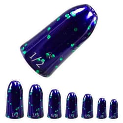 Reaction Tackle Tungsten Worm Weights for Bass Fishing - Bullet Shaped Sinkers/Fishing Weights - for Texas Rig and Carolina Rig/Size Stamped on Weights