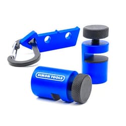 Simon tools Stair Gauges for Framing Square | Extra Tall 𝗡𝗼𝗻-𝗦𝗹𝗶𝗽 Framing Square Stops with Holder, Framing Tools for Speed Square