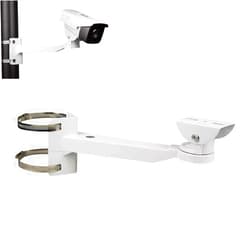 Compcctv Universal Heavy-Duty Outdoor CCTV Security Camera Pole Mount Bracket Adjustable Universal Security Camera CCTV Security Camera Mount Bracket (1 Pack)(30mm-200mm)