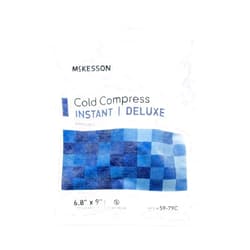 McKesson Cold Compress Deluxe, Instant Cold Pack, Disposable, 6 4/5 in x 9 in, 1 Count, 24 Packs, 24 Total