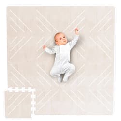 ZICOTO Stylish Foam Baby Play Mat for Your Girl or Boy - Soft Interlocking Puzzle Floor Mat Creates A Safe Play Area for Little Ones - A Beautiful Playmat That Fits Nicely Into Any Playroom