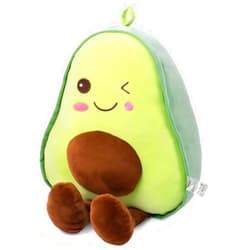 AASSOO Avocado Stuffed Animal Snuggly Plushies Fruit Soft Plush Toy Hugging Pillow,Cute Cartoon Plush Avocado Kawaii Food Shaped Fruit Pillow Gifts for Birthday,Valentine's Day,Christmas