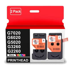 Japic Replacement for Canon PIXMA G7020 6020 5020 3260 G2260 MegaTank All-in-One Printer PrinterHead refillable Ink cartridges Combo Packs