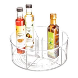 iDesign Recycled Plastic Lazy Susan Turntable Organizer Pantry, Bathroom, General Storage and More, The Linus Collection, 11.5