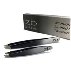 Zizzili Basics Tweezer Set - Limited Edition Ombre - Classic + Mini Slant - Best Tweezers for Eyebrow, Facial Hair Removal and your Precision Needs