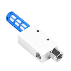 Tiiyee Air Ejector Fitting Aluminum Alloy Vacuum Generator CV 15HS Negative Pressure Generator Pneumatic Exhaust Compact with Silencer
