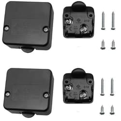 ITROLLE Cabinet Lamp Switch ITROLLE 2PCS Black Cabinet Door Switches Wardrobe Touch Switch