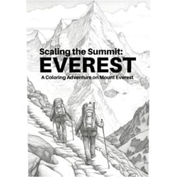 Quest Canvas Scaling The Summit : Everest: A Coloring Adventure on Mount Everest (Coloring Book for Adult)