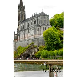 Travel & Chill Lourdes Notebook: blank lined composition journal | Lourdes notebook | 100 pages