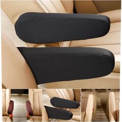 PACSCI 1 Pair Car Armrest Covers for Front Seat, Durable Car Arm Rest Padded Cover, Armrest Covers for Trucks/SUVs/Sedans/Van, Anti-Scratch Armrest Cover Replacement (Grey)