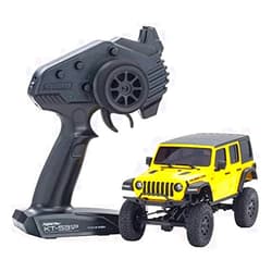 Kyosho 1/28 Mini-Z 4 Wheel Drive Jeep Wrangler RTR 8 AAA Batteries not inlcuded Yellow KYO32521Y