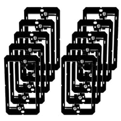 Iwillink Low Voltage Mounting Bracket (1-Gang, 10 Pack) for Single Gang Wall Plate, Telephone Wires, Network Cables, HDMI, Coaxial, Speaker Cables