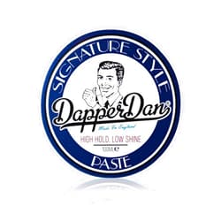 Dapper Dan Signature Style Paste, High Hold Low Shine Hair Paste for Men, For Short to Medium Length Hair, Reworkable Paste, Signature Cologne Fragrance, 100ml