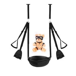 EroKun BDSM Straps Sex Pillows Sex Seat Sweatshirt Adult Door Swing Hanging Swing with Widened Leather Plush Cushion Sex Furniture for Bedroom Kinky Sex Toys BDSM Sex Toys 2 in 1 Bondage Restraints EK2