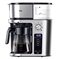 Braun MultiServe Plus 10-Cup Drip Coffee Maker - Hot & Cold Multi-Serve Brewer with Programmable Timer and Auto Start, Over Ice Function, Stainless Steel & Pod-Free Design, KF9270SI