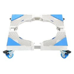MYFULLY Adjustable Movable Furniture Dolly Roller Base, Multi-Functional Mobile Base for Dryer, Washing Machine and Mini Refrigerator Stand Moving Cart (8 Wheels)
