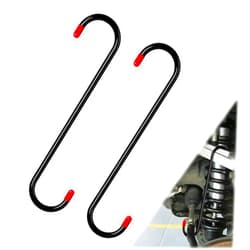 BFXM 2PCS Brake Caliper Hanger, Caliper Hangers Hooks with Rubber Tips, Durable Steel, Rust-Proof Automotive Brake Tools for Braking, Axle, Suspension(Black)