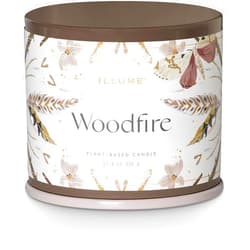 Illume Woodfire 11.8 oz Large Tin Holiday 2107