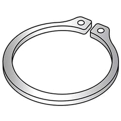 FABORY Retaining Ring, Exter, 3in Shaft, PK5 (7 Pieces)