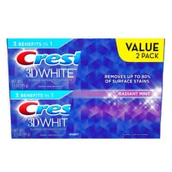 Crest 3D White Radiant Mint Whitening Toothpaste