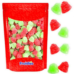 Fruidles Christmas Holiday Jelly Bells Mix Fruit Gummi Candy, Delicious Holiday Shaped & Flavored Gummies, Party Bag Fillers (Half-Pound)