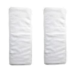 Sigzagor Teen Adult Cloth Diaper Nappy Reusable Washable for Disability Incontinence Large (2 Inserts)