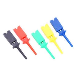 AMONIDA Flat Test Hook, Pure Copper Hook Type Test Clamp Protection Long Service Life for Power Supply for Accurate Circuit Testing