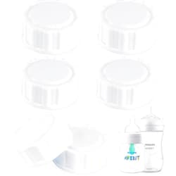 EESC2Y (6-PCs) Travel Bottle Caps Compatible with Avent Bottles, Bottle Lids Replacement