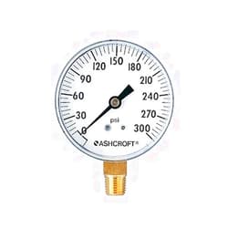 Ashcroft 25-W-1005-H-02L-300# 0 to 300 Psi Utility Gauge, 2 1/2