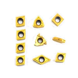 OSCARBIDE Carbide Turning Inserts 10 Pieces/Pack,SCMT09T304,16ER AG60,GTN-3,WCMT06T304,CCMT09T304,DCMT11T304 Carbide Inserts for 5/8